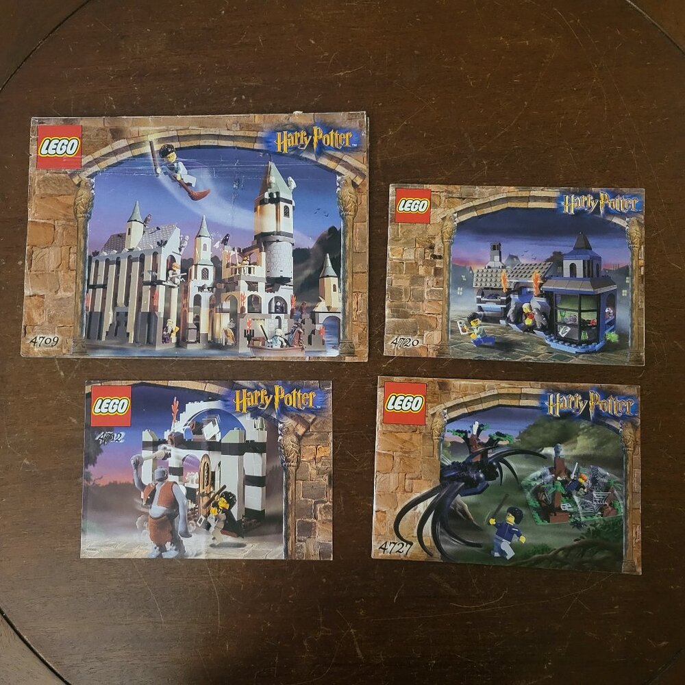 Lego Instruction Manuals (only) for Harry Potter Sets 4709, 4712, 4720, and 4727